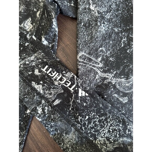 adidas Men's Long Performance Tights Tech-Fit Moisture Wicking Black Multi S - Picture 10 of 10